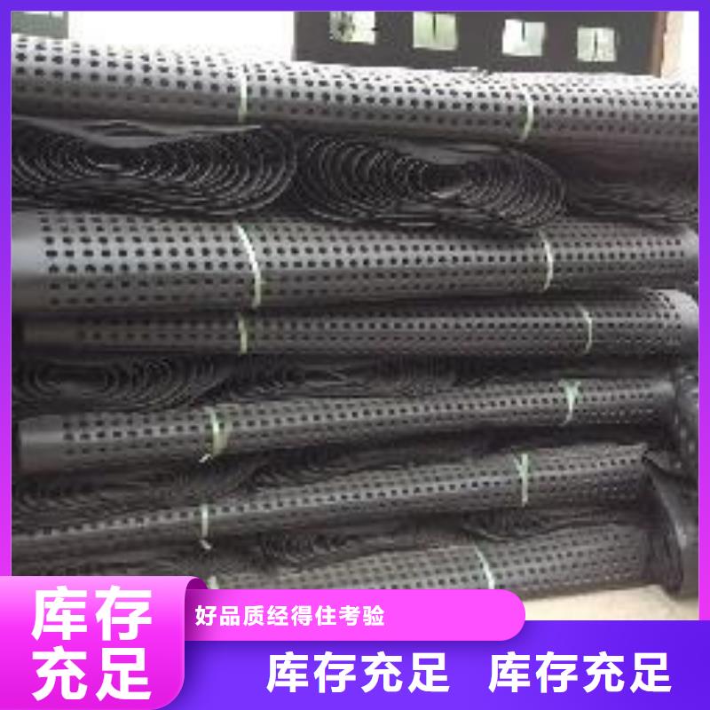 蓄排水板单向拉伸塑料格栅检验发货