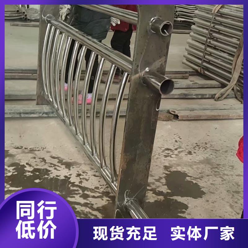 不锈钢复合管河道景观护栏工程施工案例