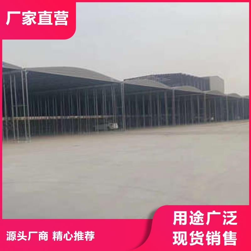 推拉雨棚来厂考察