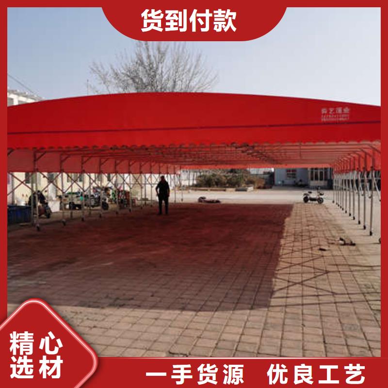 推拉雨棚来厂考察
