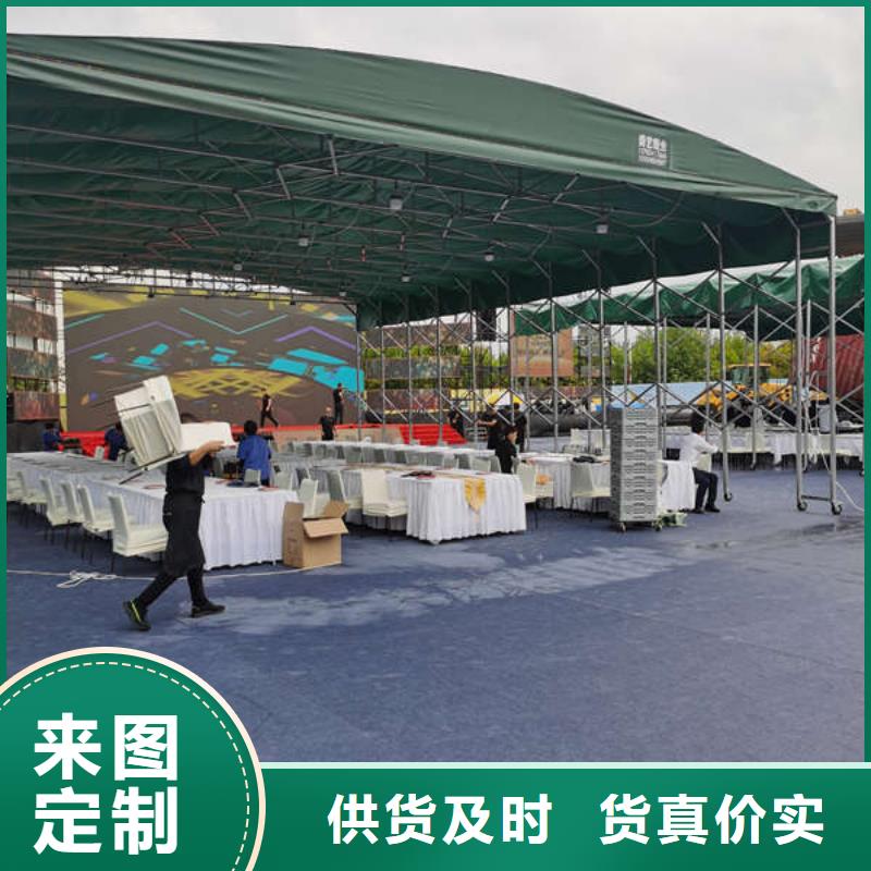 推拉雨棚来厂考察