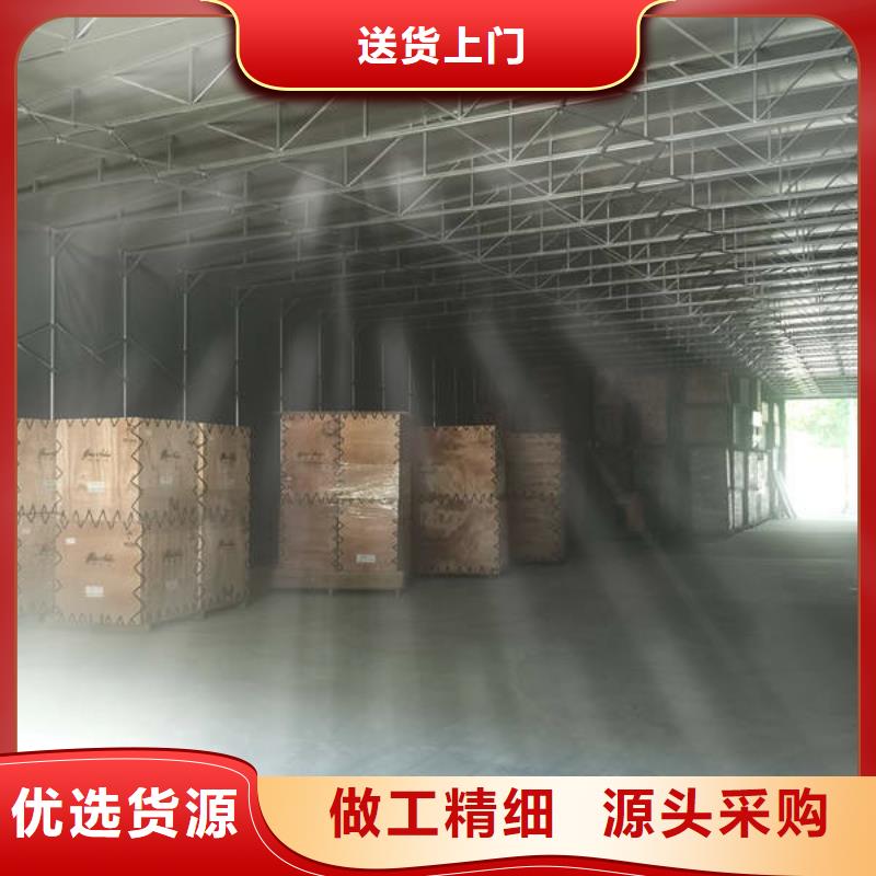 推拉雨棚来厂考察