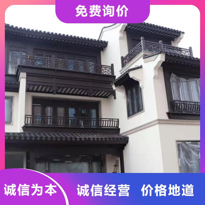 铝代木古建,古铜色回廊建筑信誉至上
