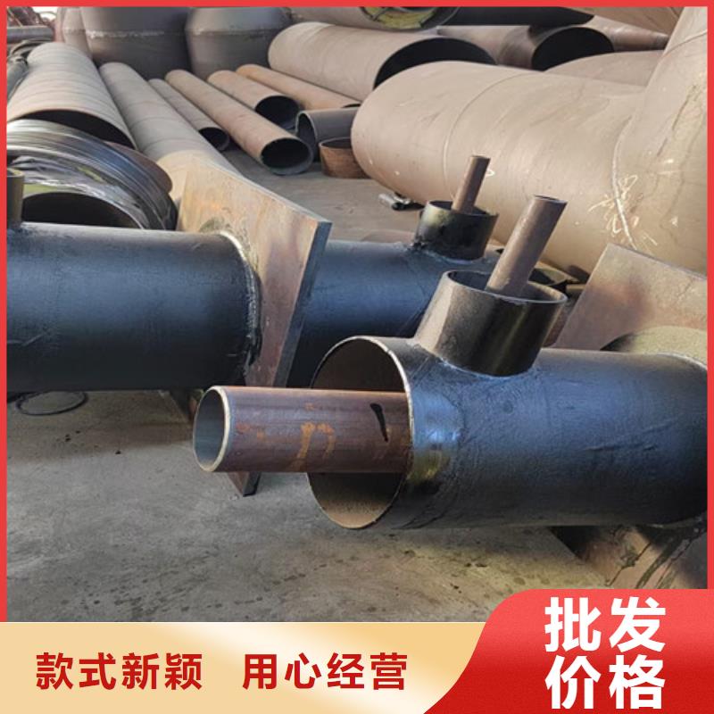 钢套钢岩棉保温管内环氧粉末外PE涂塑钢管诚信厂家