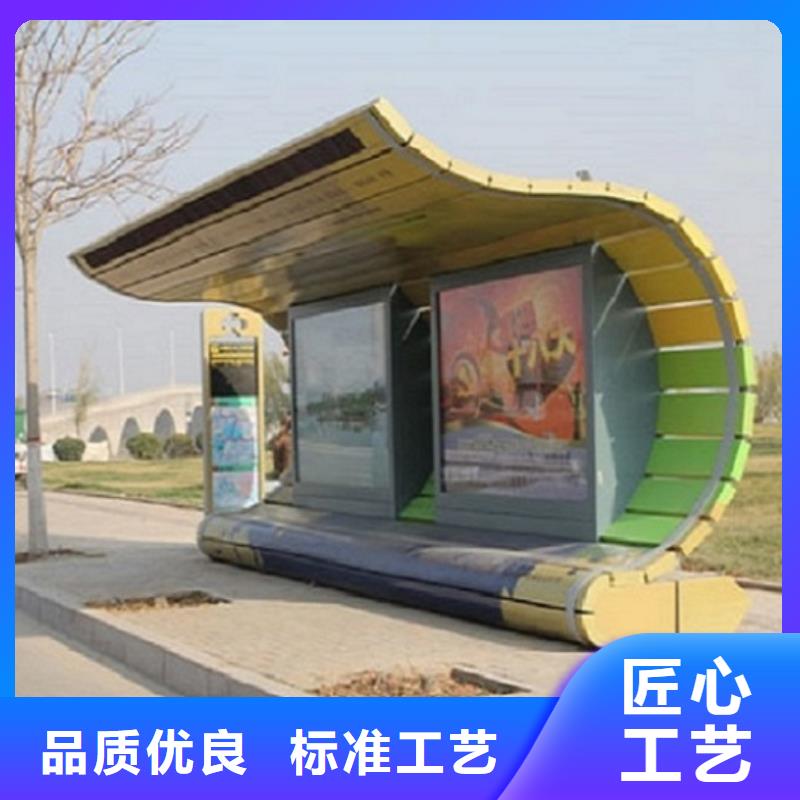 仿古公交站台经典候车亭来厂考察