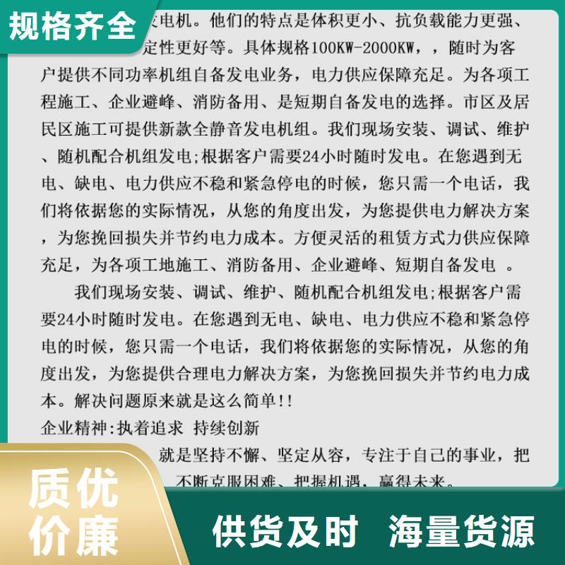 发电机租赁2025公司