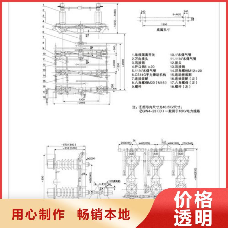HGW1-12W/1250A高压隔离开关