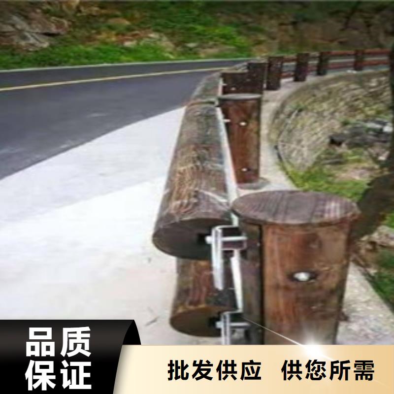 钢背木护栏_灯光护栏源头工厂